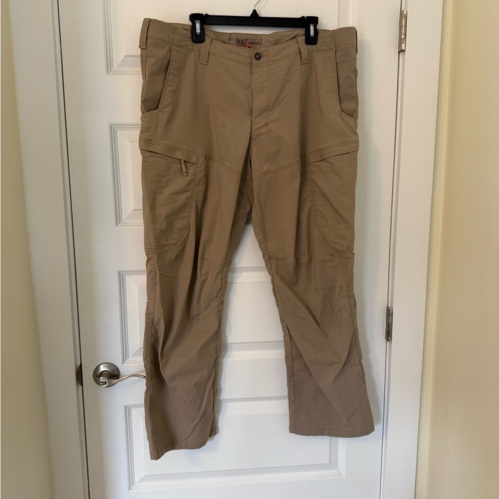 Men’s 5.11 Tactical light khaki colored work pants, 42x30, hardly worn